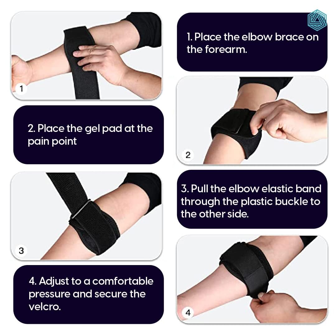 BOLDFIT Tennis Elbow Band (2 Pack)