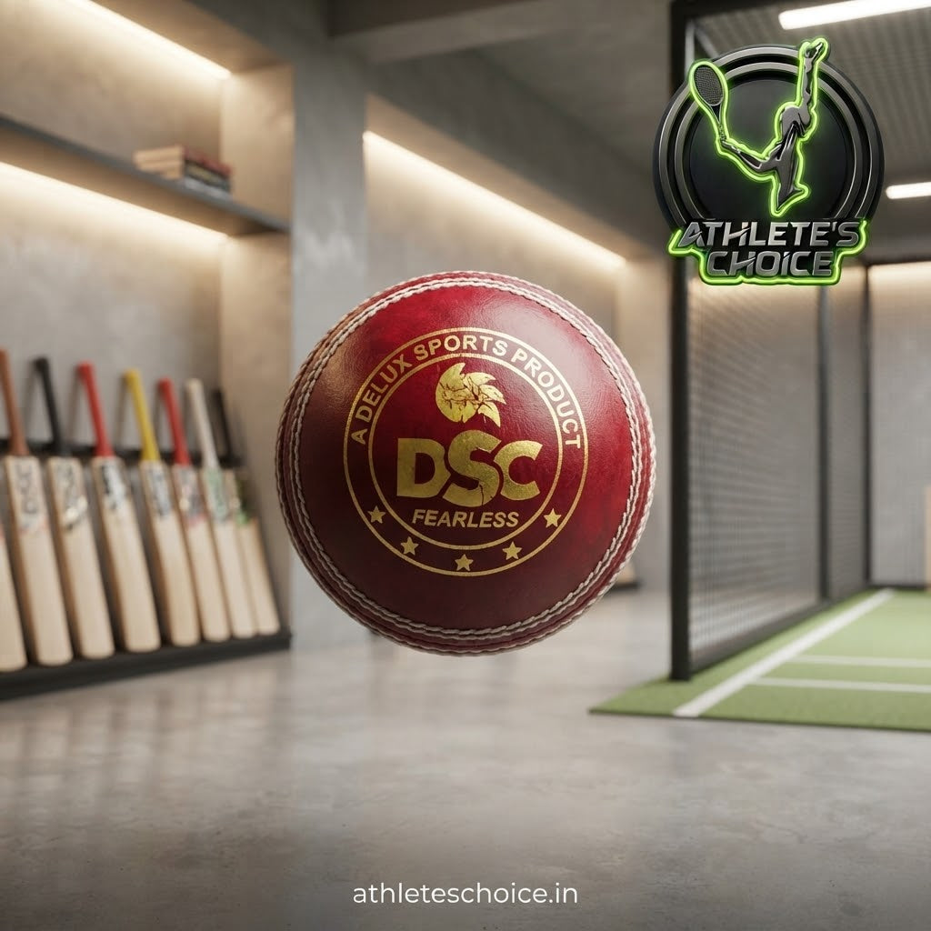 DSC Leather Cricket Ball (Red)