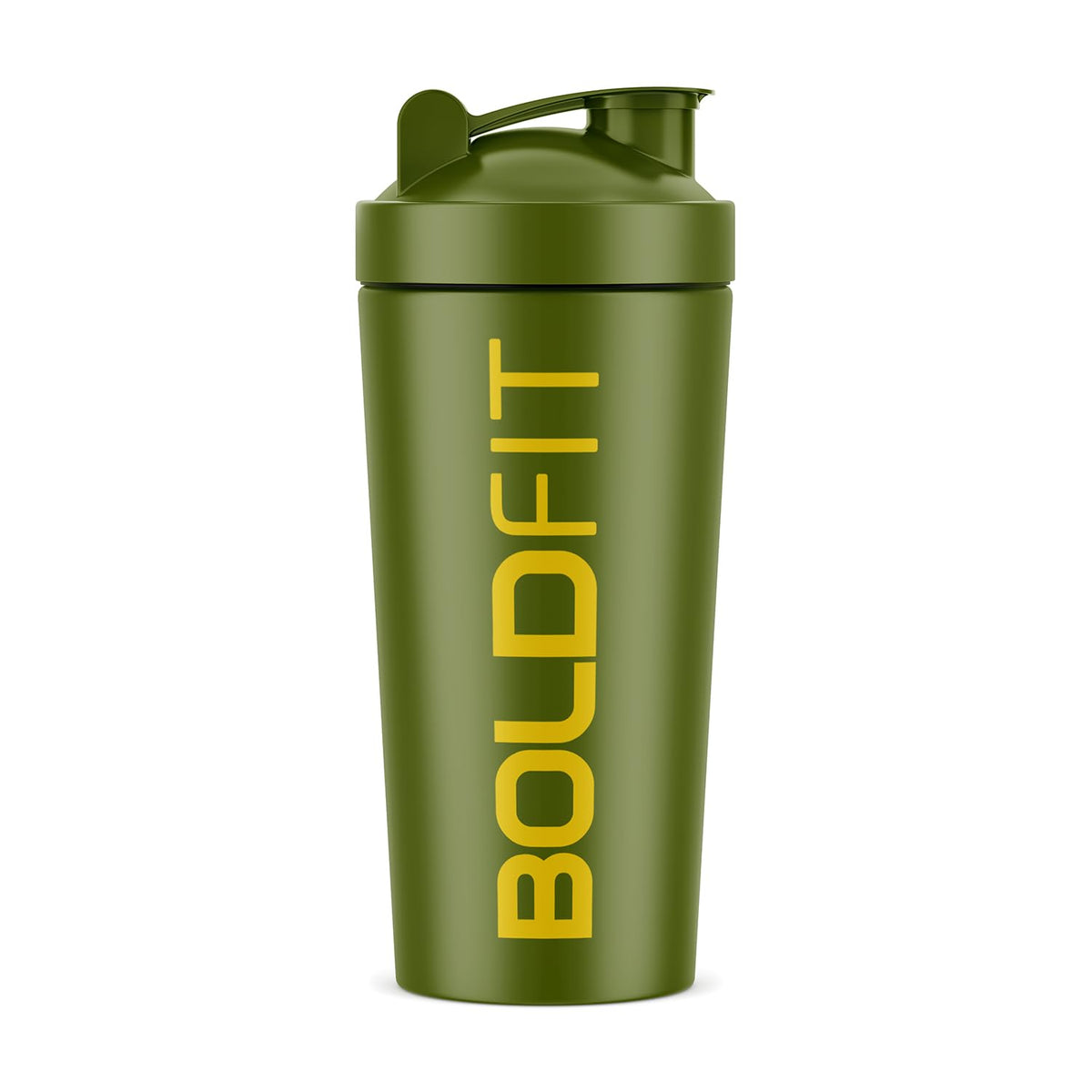 BOLDFIT Steel Shaker (Army Green)