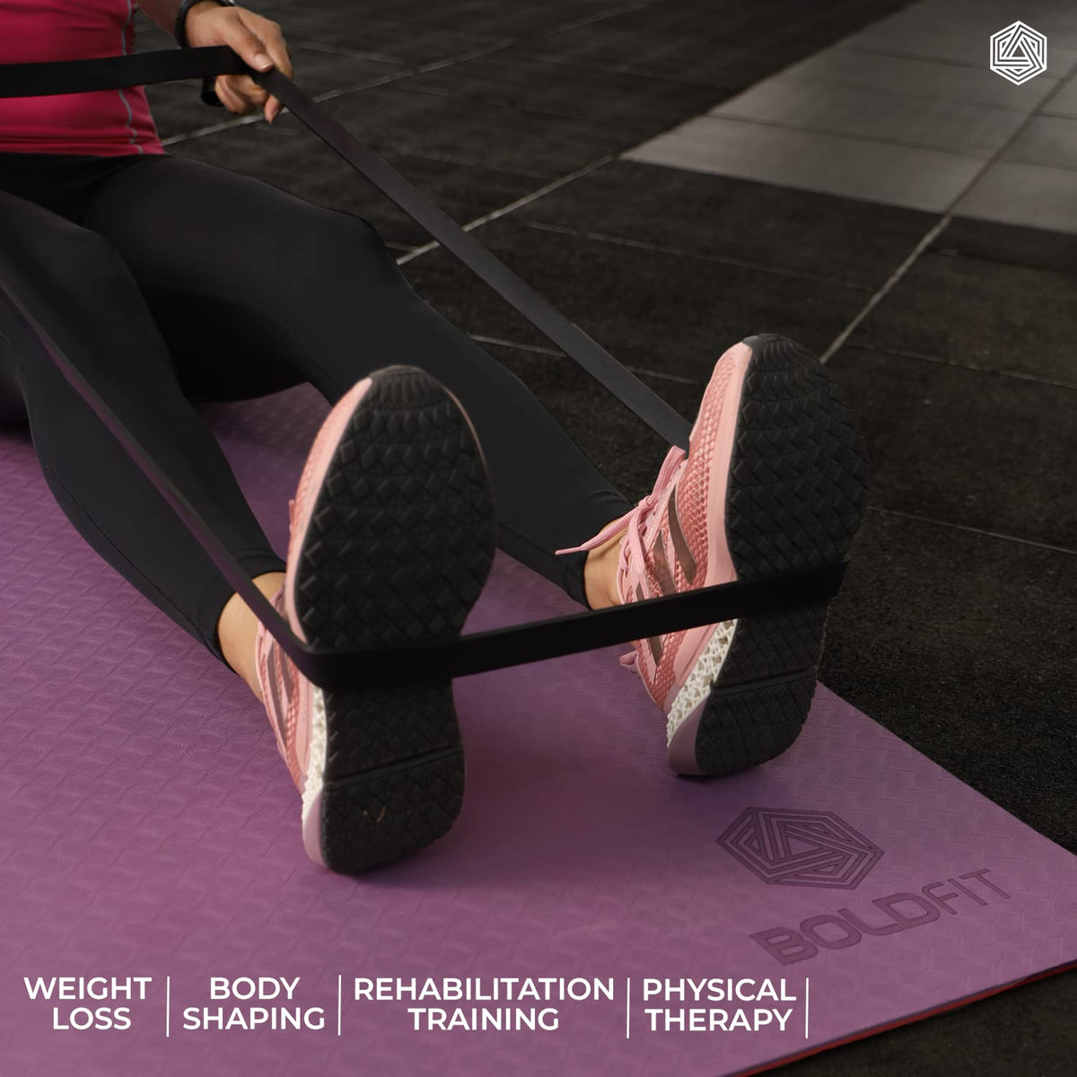 BOLDFIT Heavy Resistance Bands (3 Pack)