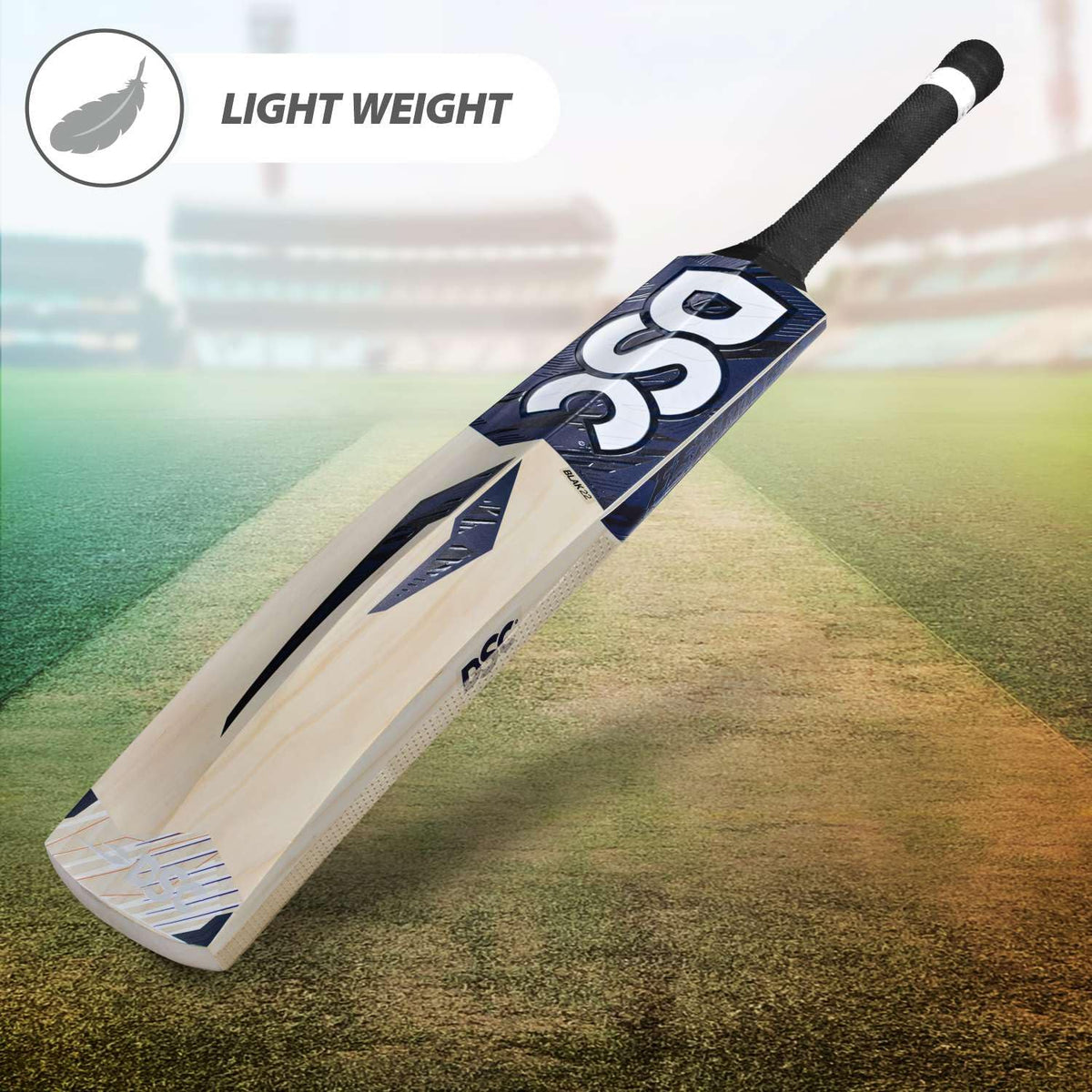 DSC Blak 22 Kashmir Willow Cricket Bat - Athlete’s Choice