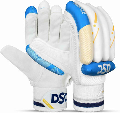 DSC Ruffle Batting Gloves (Blue / Gold)