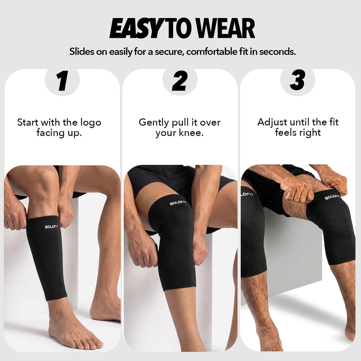 BOLDFIT Knee Support (Black)
