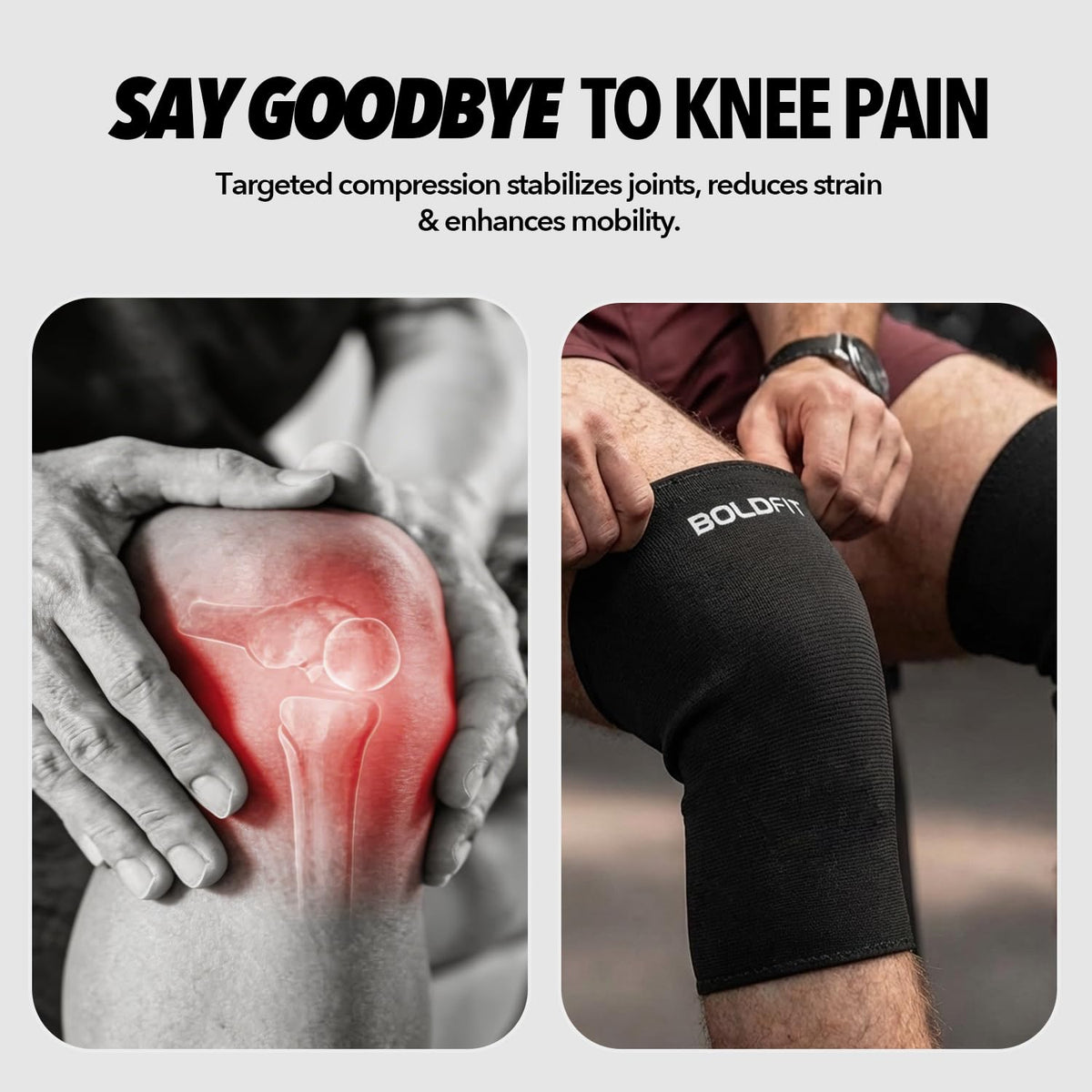 BOLDFIT Knee Support (Black)