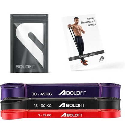 Boldfit Heavy Resistance Bands (3 Pack) - Athlete’s Choice